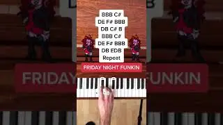 Friday Night Funkin - M.I.L.F. (Easy Piano Tutorial With Letter Notes) 