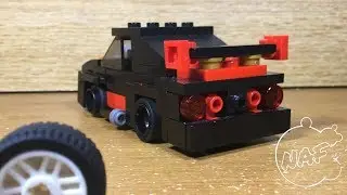 LEGO 4wlc Drift r34 GT-R (w/ Working Pull-back Motor)
