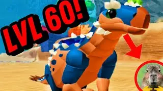 CAPIVARA LVL 60 PRO MAX NO PREHISTORIA, ARMADURA DO STEGOUROS É QUASE IMPENETRÁVEL!!!