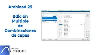 ARCHICAD 25 EDICION MULTIPLE DE COMBINACIONES DE CAPA