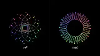 What if gravity were proportional to sin(r) instead of 1/r²? | Not-Quite-Physics Simulations