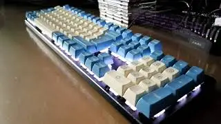 My GMMK keyboards: Kailh BOX Navy + Halo True + Halo Clear switches