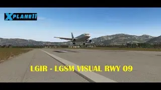 LGIR - LGSM VISUAL RWY 09 - Tollis A319 v 1.6.1