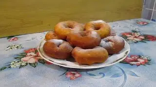Жареные домашние пончики, готовятся быстро, а получаются очень вкусными