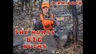This girl gets a monster buck by accident/ the 3PM buck
