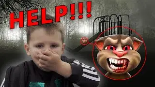 DRONE CATCHES CREEPY TALKING TOM | IF YOU SEE CREEPY TALKING TOM OUTSIDE OF YOUR HOUSE RUN!!
