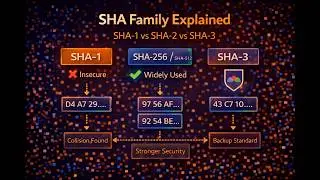 SHA Family Explained | SHA-1 vs SHA-2 vs SHA-3