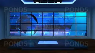 News TV Studio Set 08 - Virtual Green Screen Background Loop