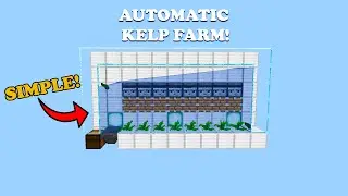 ✅ SIMPLE & LOSSLESS | Automatic Kelp Farm Tutorial | Minecraft Java 1.19.3!