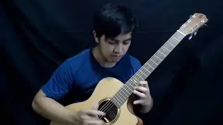 Wonderful Tonight - Karaoke Lyric Video Fingerstyle Guitar Cover