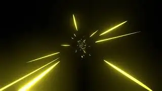 Yellow Neon Light Beam Light Speed Loop Light Rays Speed Of Light Neon Tunnel Motion Background