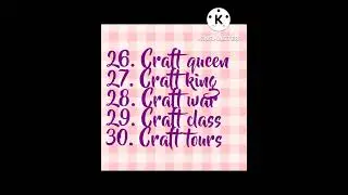 unique art and craft channel names 