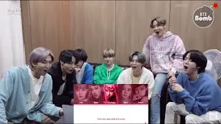BTS reacts to Sour Candy - Blackpink & Lady Gaga lyric video
