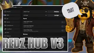 BLOX FRUIT REDZ HUB V3 SCRIPT MUST USE NOW AUTO FARM AUTO CDK AND MAMY MORE MUST USE NOW!!
