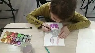 Данэля - Назар - Эмиль и Анфиса ✨👌 Рисуем вместе