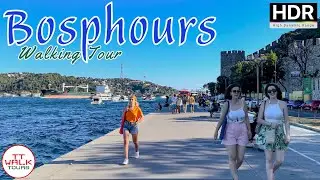 Istanbul, Walking Tour on the Bosphorus | 4K HDR