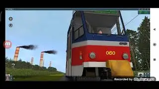 Trainz android. Маршрут М1 (часть 1) ТATRA T6A5 на карте Заречье