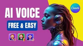 FREE AI Voice Generator in Canva (Text to Speech)