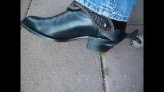 Cowboy boots and spurs