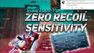 Best Sensitivity Settings For Redmi Note 8  BGMI | Zero Recoil Sensitivity Settings 🔥😲