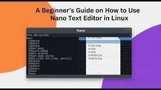 A Beginner's Guide on How to Use Nano Text Editor in Linux