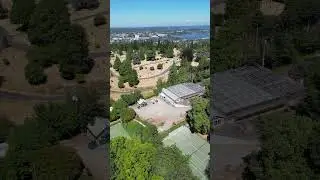 Fast Seattle View from Drone Over Volunteer Park