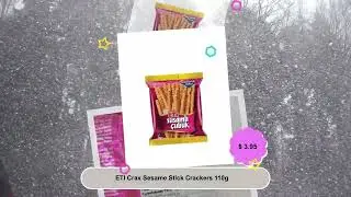 ETI Crax Sesame Stick Crackers 110g