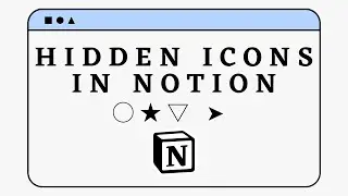 How to access HIDDEN icons in Notion (mac users - no download needed)