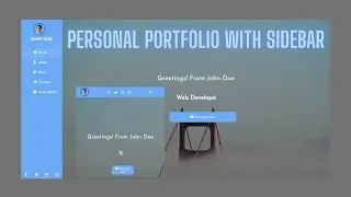 Minimal Responsive Portfolio With Sidebar [Day#1] | HTML, CSS and JavaScript - ramCoder