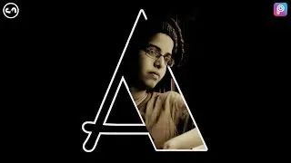 Letter A Portrait - Picsart Photo Editing