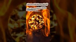 Diamond The material with highest melting point. #diamond #flame #facts