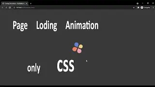 Page Loading  Animation   ||   only CSS