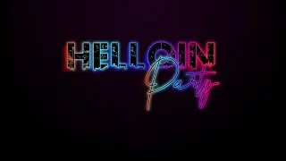 Font Effect Helloing Party Neon Effect