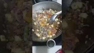 Ginisang giniling with patatas and baguio beans