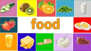 Foods Flashcards for toddlers