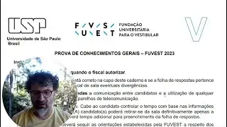 Correção e comentários a Geografia na prova da FUVEST 2023 - 1ª Fase - Prova V