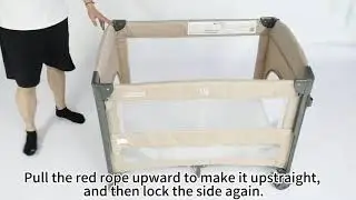 JOYMOR 3 In 1 Baby Bassinets Bedside Sleeper With Mattress And Sheet