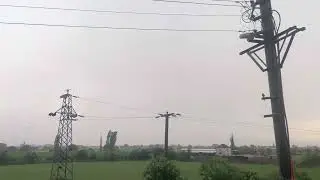 Yıldırımın düşdüğü anlar Çine’de görüntülendi
