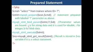 24. PHP & MySQL | Prepared Statement in PHP
