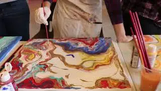 Painting at the Studio