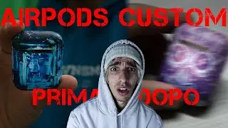 NUOVA CUSTOM PER LE AIRPODS - LEEZYART #art #youtubeartist #custom #airpods #leezyart