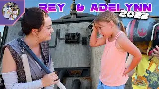 Rey & Adelynn Galaxy's Edge 2022 | Batuu Disneyland