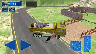 Cargo Truck Driving Importing cows