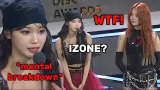 CHAEWON almost said IZONE again during her speech and her LE SSERAFIM members reactions