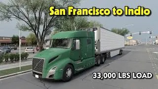 [ATS] Solo Trucking California – San Francisco to Indio Cargo Run 
