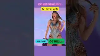 Top 5 most streamed artists on Spotify #shorts #top5 #stream #spotify #taylorswift #badbunny #drake