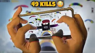49 kills in 2 matches 😳 iPhone 14 pro max 5 finger handcam | PUBG MOBILE