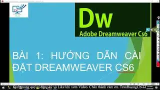 Cài đặt Adobe Dreamweaver CS6