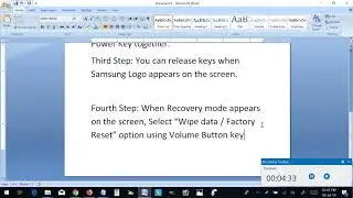 Samsung Duos Hard Reset
