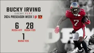 Bucky Irving Preseason Week 1 Replay: Every Run, Target, and Catch @ Cincinnati Bengals